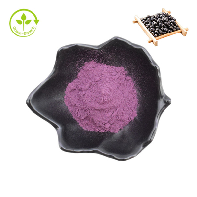 Großhandel Bester Preis Schwarzer Bohnenschalen-Extrakt Anthocyanin Schwarzer Bohnenschalen-Extrakt-Pulver