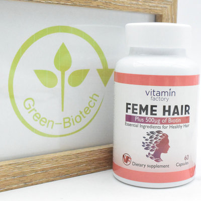 Feme-Kapsel-Biotin-Vitamin ergänzt Kapseln ODM 60