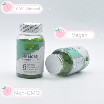 60 Irischer See Moss Gummies GMP personifizierte Logo Immune Support
