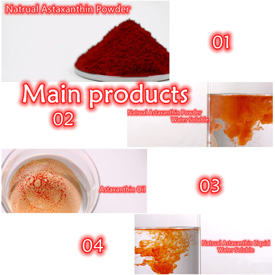 CAS 7542-45-2 1 % - 10 % Astaxanthin-Pulver für eine gesunde Pflege