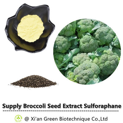 Brokkoli-Samen-Auszug Sulforaphane-Ergänzung Versorgung Sulforaphane 1% 2% 10% Pulver-SFN