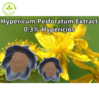 Hypericum Perforatum extrahieren 0,3% Würze-Auszug-Pulver Hypericin St Johns