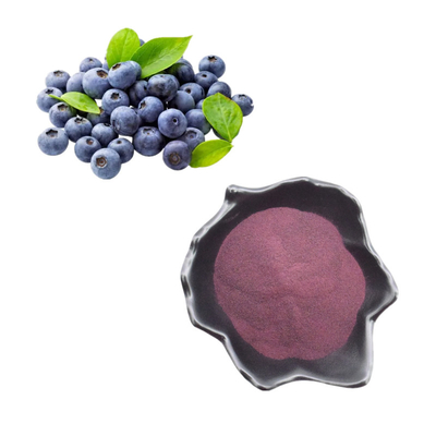 Anthocyanin-Pulver der Fabrik-Versorgungs-Nahrungsmittelgrad-Blaubeerauszug-Pulver-Blaubeeren25%