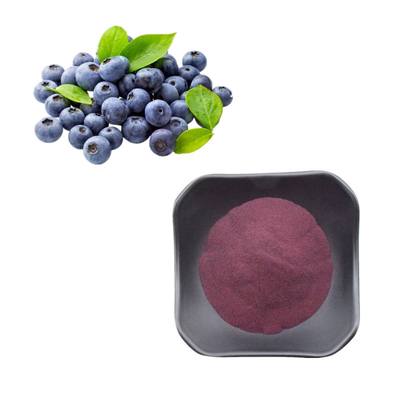 Anthocyanin-Pulver der Fabrik-Versorgungs-Nahrungsmittelgrad-Blaubeerauszug-Pulver-Blaubeeren25%
