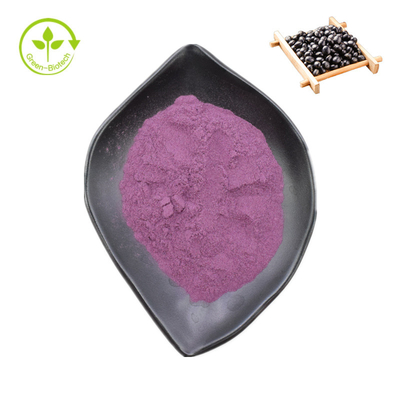 Hochwertiger reiner schwarzer Bohnenextrakt, schwarzer Bohnenschalenextrakt, Anthocyanin 25 % schwarzes Bohnenpulver im Großhandel