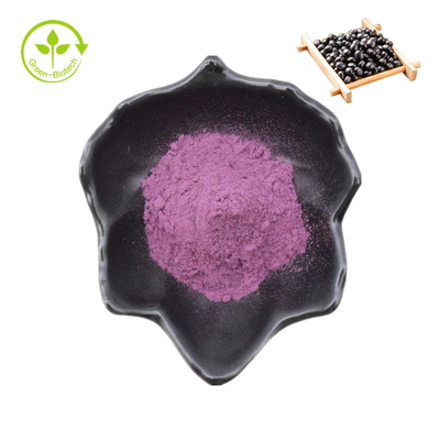 Schwarze Sojabohnenhaut-Extrakt Anthocyanin Schwarze Sojabohnenhaut-Extraktpulver