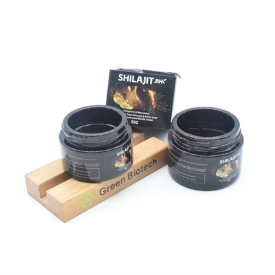 Rein natürliche Pflanzenextrakte Shilajit-Harz reines Himalaya-Privatetikett Bulk Fulvinsäure 30% 50%
