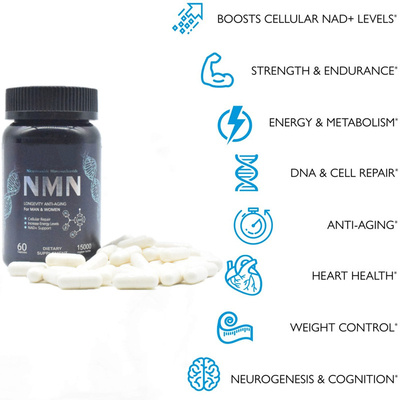 Ergänzungs-Kapsel-Energie-Erhöhung der Langlebigkeits-600mg reine Nmn
