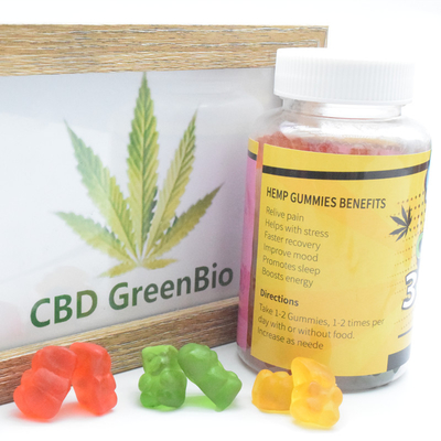 Erstklassige gummiartige Würmer des Grad-CBD helfen schnellerer Wiederaufnahme Omega 3 gummiartige Ringe CBD