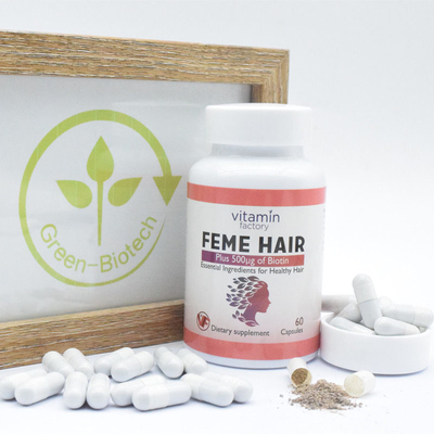 Feme-Haar-Kapsel plus Biotin-Vitamin-Haar-Wachstums-Formel-diätetische Ergänzung