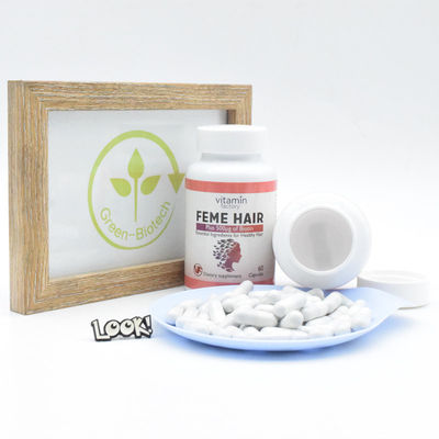 Nahrungsmittelgrad-kapselt diätetische Haar-Ergänzungs-Biotin-Haar-Nagel-Haut heißen Verkauf ein