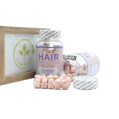 Biotin-Kollagen Gummies GMP des strengen Vegetariers für Haar-Haut-Nagel-Wachstums-Biotin-Vitamin-Ergänzungen