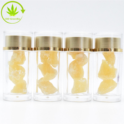 Wachs-Krümel der Glasflaschen-CBD, der reinen CBD-Krümel organisch betupft
