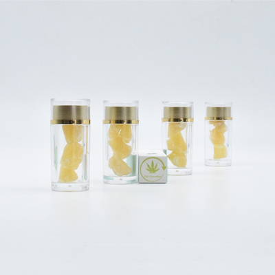 Wachs-Krümel der Glasflaschen-CBD, der reinen CBD-Krümel organisch betupft