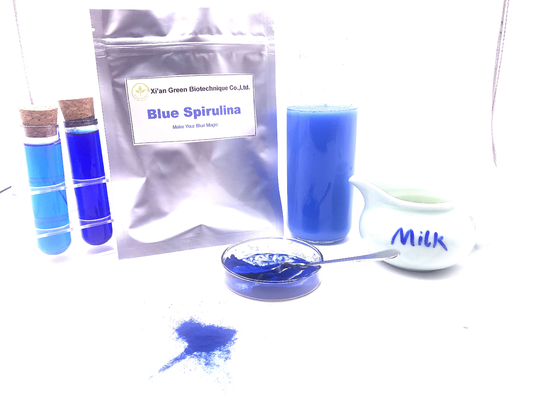 Reines ISO-Naturkost-Farbtöene blaues Spirulina-Phykokyanin pulverisieren Wert E18