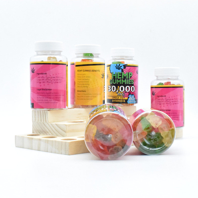 Schmerz-Nahrungsmittelgrad 60 Gummies der GMP-Hanf-CBD gummiartiger Freigabe-25mg pro Flasche