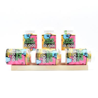 Schmerz-Nahrungsmittelgrad 60 Gummies der GMP-Hanf-CBD gummiartiger Freigabe-25mg pro Flasche